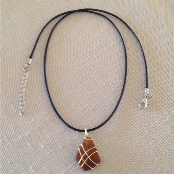 17 Pack Pendants Sea Glass Vintage Glass Wire Wrapped Hand Crafted - Picture 8 of 12